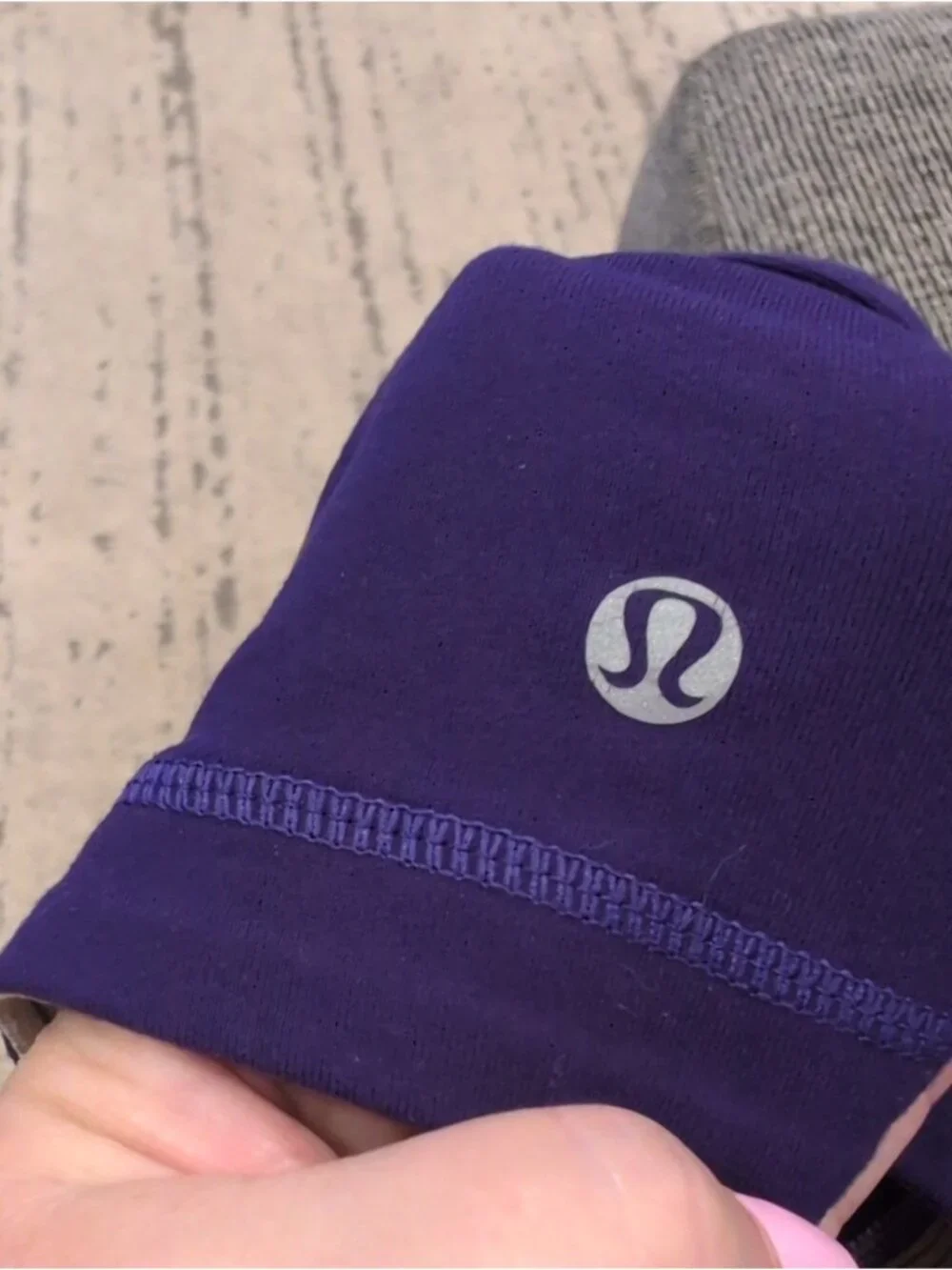 LULULEMON Black / Dark Purple no limits tank